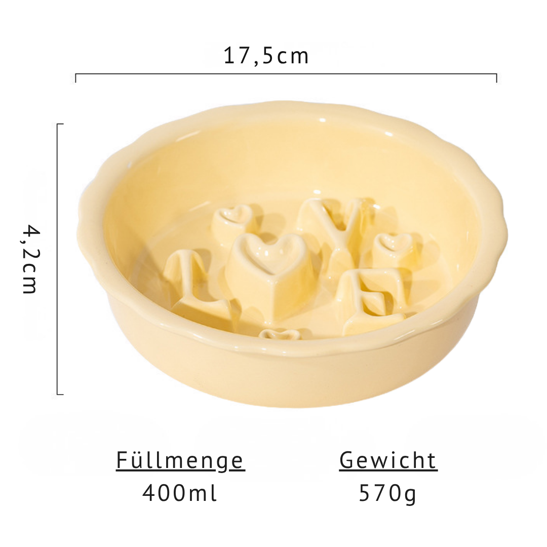 LOVE Anti-Schling-Napf